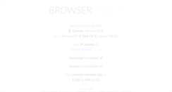 Desktop Screenshot of browsercheck.nl
